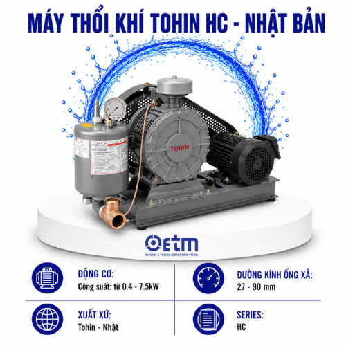 MÁY THỔI KHÍ TOHIN HC - Nhật Bản